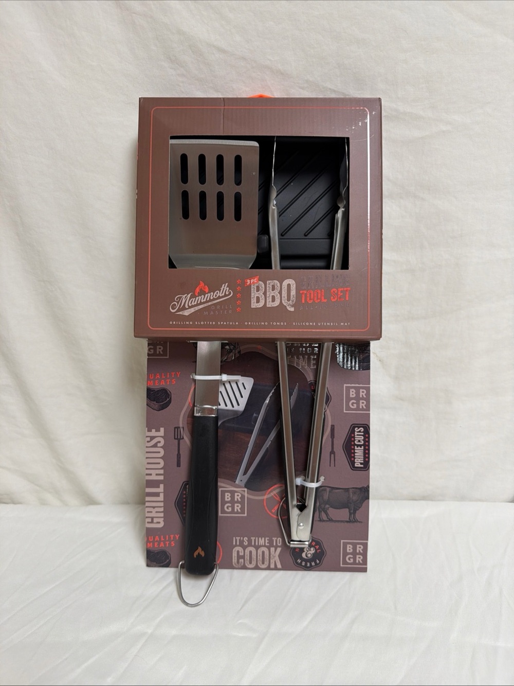 NEW Mammoth Grill Master 3 Piece Barbecue Tool Set Brand New HAVE 2